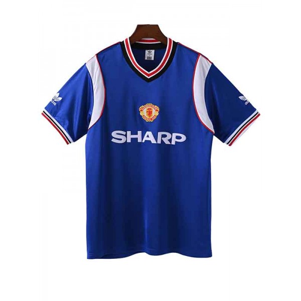 Manchester united third jersey mens retro shirt 1984-1985